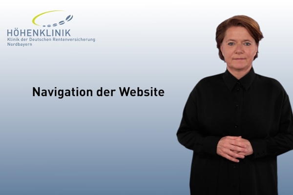 Startbild des Gebärdensprachefilms Navigation Startbild des Gebärdensprachefilms Navigation