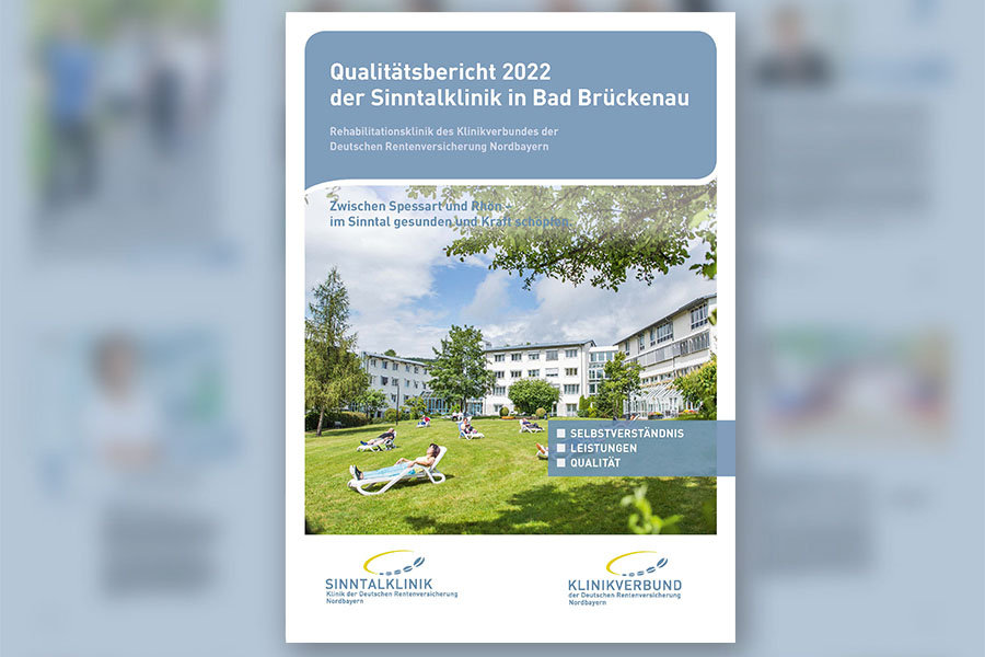 Ein Bild des Qualitätsberichts 2021 der Sinntalklinik in Bad Brückenau.